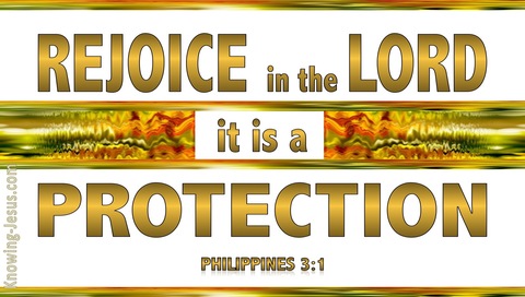 Philippians 3:1 Rejoice In The Lord (gold)